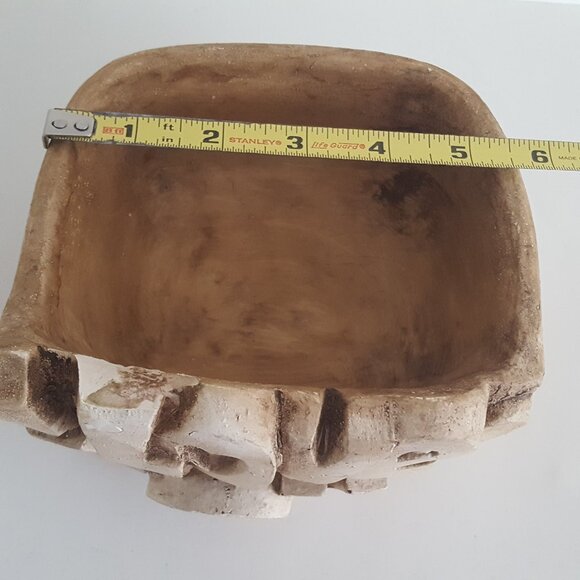 Vintage Branch Bark Wood "I Love You" Planter **AS IS** - Picture 11 of 16